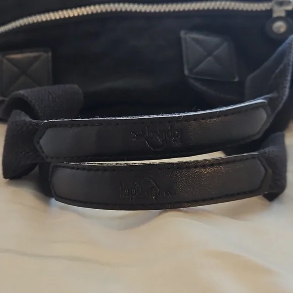Kipling Black Handbag with Silver Zipper - Picture 6 of 17